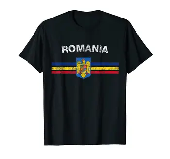 100% Medvilnės rumunijos Vėliava Marškinėliai rumunijos Emblema & Rumunijos Vėliavos, Marškinėliai VYRAMS, MOTERIMS, UNISEX T Marškiniai, Dydis S-6XL