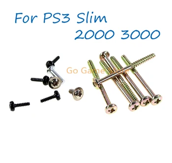 1Set PS3 Slim 2000 3000 Priimančiosios Varžtas, Pilnas Komplektas Varžtai Playstation3 PS3 Silm CECH-3000/2000 Žaidimų Konsolės