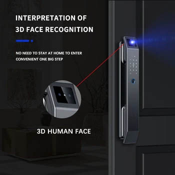 3D Smart Face Recognition Durų Užraktas Apsaugos Kamera, Wifi Tuya APP Nuotolinio Valdymo Balsu Realaus laiko Domofonas Skaitmeninės Elektronikos