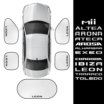 5VNT/Set Automobilių skėtį nuo saulės Padengti, Automobilių Reikmenys Seat Leon Ibiza Ateca Arona Kordoba Toledo Altea Alhambra Arosa Exeo Mii Tarraco