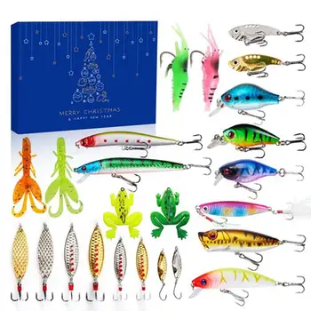 Advento Kalendorius 2023 Žvejybos Reikmenys Dovana Kalendorius Kalėdų Žvejybos Masalas Nustatyti Kalėdų Prekių Dovana Tėtis Ir Žvejybos