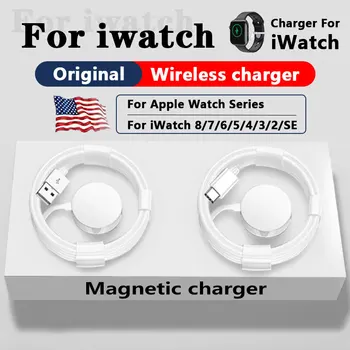 Apple Originalus PD Magnetinio Belaidis Kroviklis, Skirtas iWatch 8 7 6 SE Portable Greito Įkrovimo Žiūrėti Series 5 4 3 2 1 USB Laidas Laidas