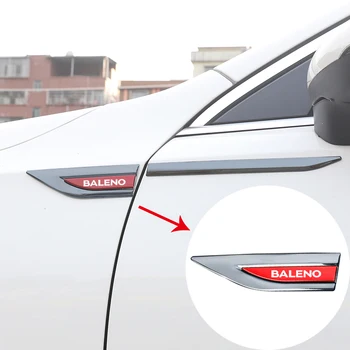 Automobilių metalo logotipas sparno lipdukai asmeninį dekoratyvinių pusėje žymas, Suzuki Baleno su logotipu, Automobilių Reikmenys