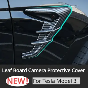 Automobilių Šoninio vaizdo Kameros Apsauginis Dangtelis Tesla Model 3 Highland 2024 Kameros Indikatorius apsauginis Dangtis Dekoro Pakeitimo Priedų