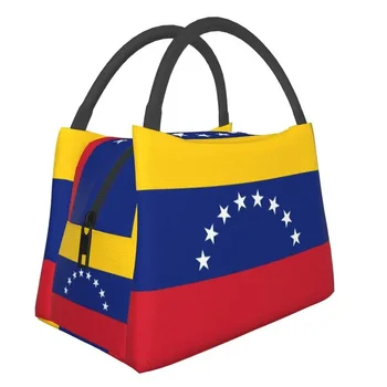 Custom Venesuelos Vėliava, Pietūs Krepšiai Moterims Aušintuvas Šiluminė Izoliacija Pietūs Dėžės Darbui Pinic ar Kelionių Šviežių Vaisių Saugojimo Krepšys