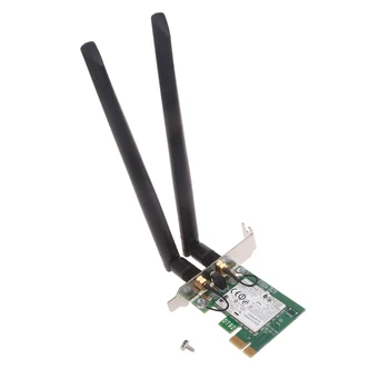 Darbalaukio Belaidžio ryšio Adapteris Kortelės Puse Aukščio Atramos ir Antenų Rinkinys 2.4&5 ghz 300Mbps PCIexpress PCIe WIFI Jungtis P9JB