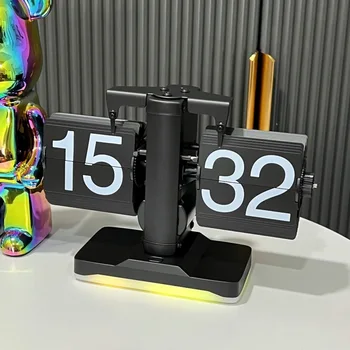 Darbalaukio Mechaninė Automatinė Vartyti Laikrodis, Europos Retro Stalinis Papuošalai, Kūrybos Stalo Laikrodis