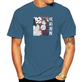 Džiudžiutsu Kaisen Anime Toge Inumaki Maki Zenin Panda Yuta Okkotsu Marškinėlius Viršuje Grafinis Vyrų Vasaros Vyrų Šukuotinės Medvilnės Harajuku Marškinėliai