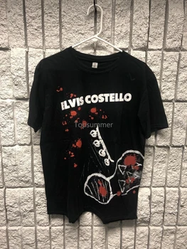 Elvise Costello Oficialiai Licencijuotas Eb Įkrovos T-Shirt Vyrai Juoda L