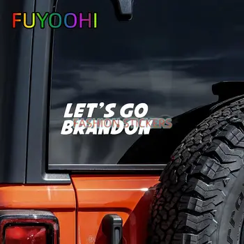 FUYOOHI eikime Brandon Juokinga Automobilio Lipdukas, Skirtas Nešiojamas Butelis Automobilis, Sunkvežimis, Motociklas Langą Žvejybos Valtis Riedlentė Lipdukai