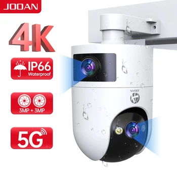 JOOAN 6MP 4K PTZ Wi-fi IP Kamera 5G WIFI, Dual Lens Lauko Vandeniui Saugumo Kameros Spalvą Naktį AI Stebėjimo Stebėjimo kamerų