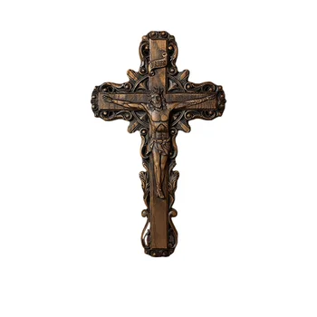 Kalėdų Nukryžiavimo Mediniai Buko Jėzaus Kryžių Drožyba Cathilic Sienų Apdailai Skulptūra Amatai