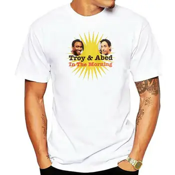 Klasikinis Mans Unikalus Medvilnės, trumpomis Rankovėmis, O-kaklo Marškinėliai T-internetinė Bendruomenė Troja Ir Abed T-shirt