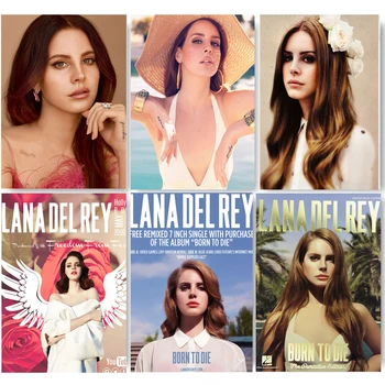 Lana Del Rey Pop Muzikos Dainininkė star Sienos Meno Tapybos Drobės Plakatas Namų Dekoro Plakatai Ir Spausdina Neįrėminti Dekoratyvinis Nuotrauką