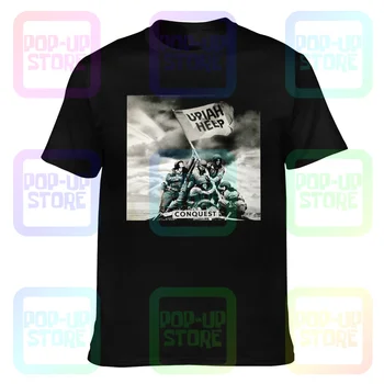 Legenda Britų Roko Grupė Uriah Heep Užkariavimo T-shirt Marškinėliai Dovanų Kasdien Premium Geriausias Pardavėjas