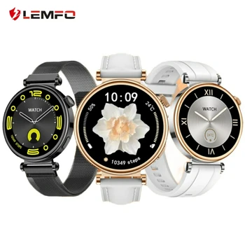 LEMFO GT4 Mini Smart Watch Kraujo Spaudimas NFC Kompasas Žiūrėti Moterims 