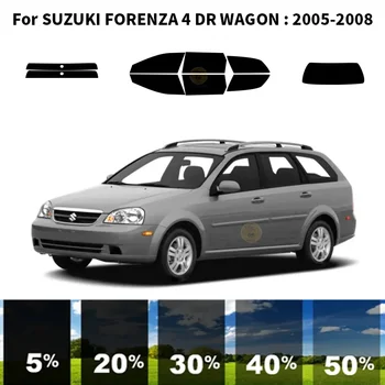Pjaustytuose nanoceramics automobilių UV Lango Atspalvis, Rinkinys, Automobilių Langų Plėvelės SUZUKI FORENZA 4 DR SEDANAS 2005-2008 m.