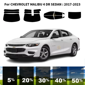 Pjaustytuose nanoceramics automobilių UV Lango Atspalvis, Rinkinys, Automobilių Langų Plėvelės CHEVROLET MALIBU 4 DR SEDANAS 2017-2023