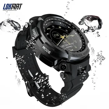 Smart Žiūrėti LOKMAT MK28 Žiūrėti Vyrų Fitneso sporto watche Smartwatch IP68 Vandeniui Laikrodžiai 