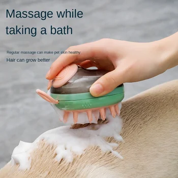 Vasaros pet vonia šerių artefaktas šukos kačių ir šunų vonia, masažas šepečiu dušo želė valymo produktai
