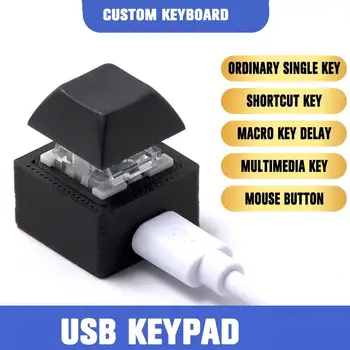 Vieno mygtuko Nuorodą Klaviatūra USB Užsakymą Programuojami Makro Mechaninė Klaviatūra Karšto Pelės Klavišą ir Vieno mygtuko Paspaudimu Mini Klaviatūra
