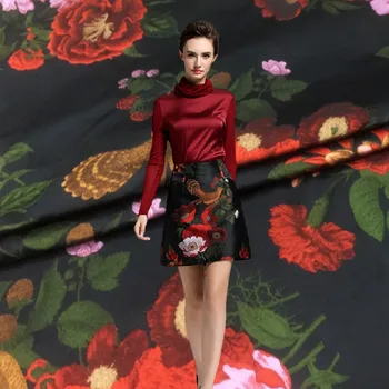 Žakardo Brokatas Medžiaga Europos Prekės ženklų Mados Dizaino Rudens Žiemos Dress Tango Kostiumą Drabužių Coth Siuvimo metrais 