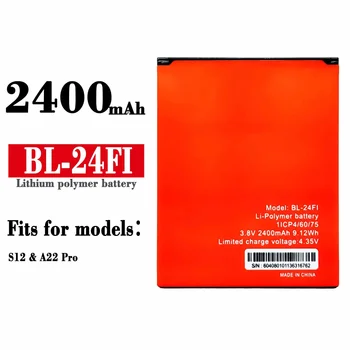 BL-24FI Mobiliojo Telefono Bateriją Už Itel S12 A22 Pro BL-24FI 2400mah Nauja Didelės Talpos Vidinė Baterija