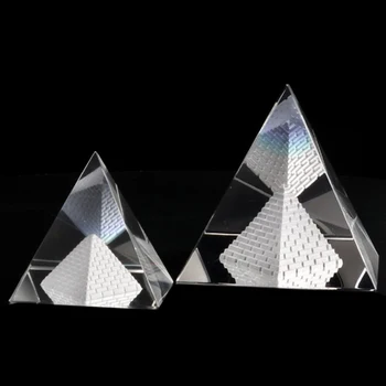 Energijos Gijimas Tuščiaviduriai Krištolo, Egipto Piramidės Fengshui Figūrėlės Chakra Gydymo Miniatiūriniai Namų Dekoro Priedai