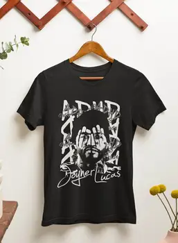 Joyner Lucas T-shirt ADHD Marškinėliai Rap Muzikos Marškinėliai Ramano &