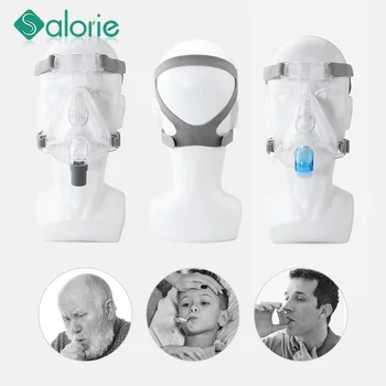 Nosies CPAP Kaukės Silikono CPAP Maskers Kvėpavimo Terapijos Miego Apnėja Anti-Knarkimas Respiratorius su Oro Kvėpavimo Aparatas Priedai