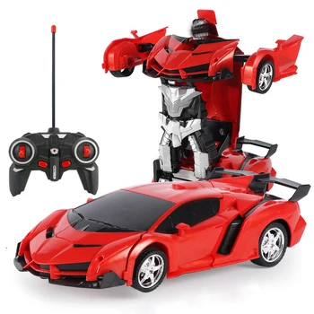 Rc Automobilių ir Sunkvežimių Nuotolinio Valdymo Automobiliai 2In1 Transformacijos Robotai Žaislas Deformacijos Žaislai, RC Automobilių Sporto Transporto priemonės Modelio Elektrinis Automobilis